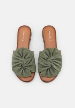 Anna Field LEATHER - Sandalias Planas - Green, Mujer -Anna Field Moda f41191c5d9924e33adcc27062251997c