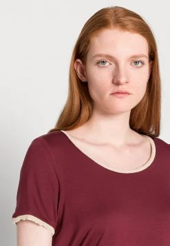 Anna Field Camiseta Básica - Dark Red, Mujer -Anna Field Moda f4bf4e8d00be4edeb63a79a3efc71ba6