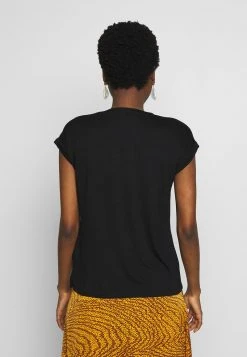 Anna Field Camiseta Básica - Black, Mujer -Anna Field Moda f6863e91fa124995a6956f3a311551f0
