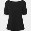 Anna Field Camiseta Básica - Black, Mujer