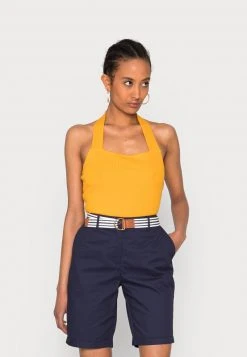 Anna Field Top - Dark Yellow, Mujer