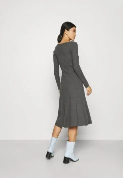 Anna Field Vestido De Punto - Mottled Dark Grey, Mujer -Anna Field Moda f94708e03f154b3fbf08c91c482e4ddd